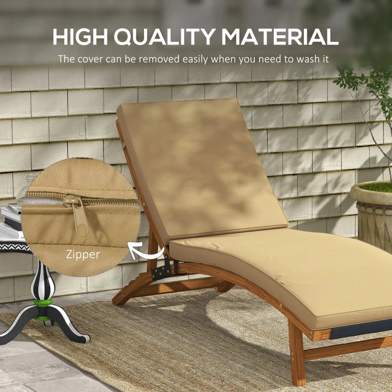 1-Piece Seat Cushion Replacement with Backrest for Lounge, Outdoor Patio Chair Cushions Set with Machine Washable Cover