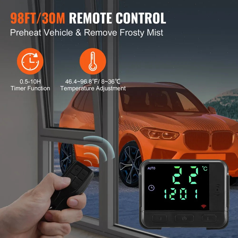 VEVOR 5-8KW Diesel Heater, All-in-One Diesel Air Heater with Remote & LCD, Fast Heating Low Noise for Truck, Van, RV, CamperVEVOR 5-8KW Diesel Heater, All-in-One Diesel Air Heater with Remote & LCD, Fast Heating Low Noise for Truck, Van, RV, Camper 