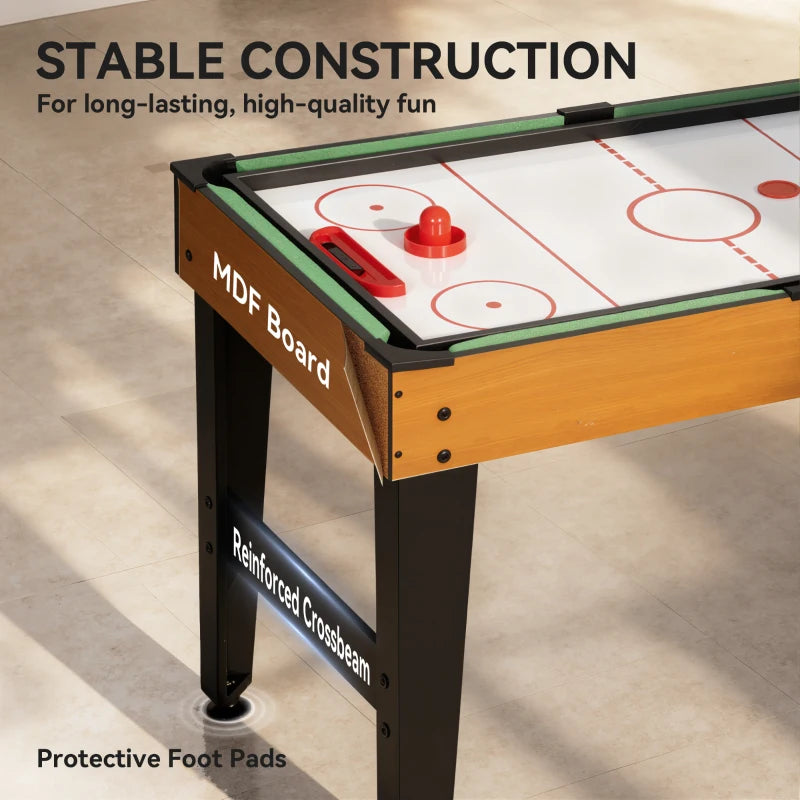Soozier 53 in 5-in-1 Combo Multi Game Table with Foosball, Pool, Hockey, Table Tennis, Basketball for Adults