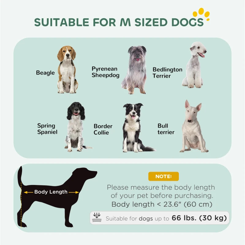 35" Dog Crate with 2 Doors, Folding Metal Dog Cage with Soft Cushion, Removable Tray, Handle, Black