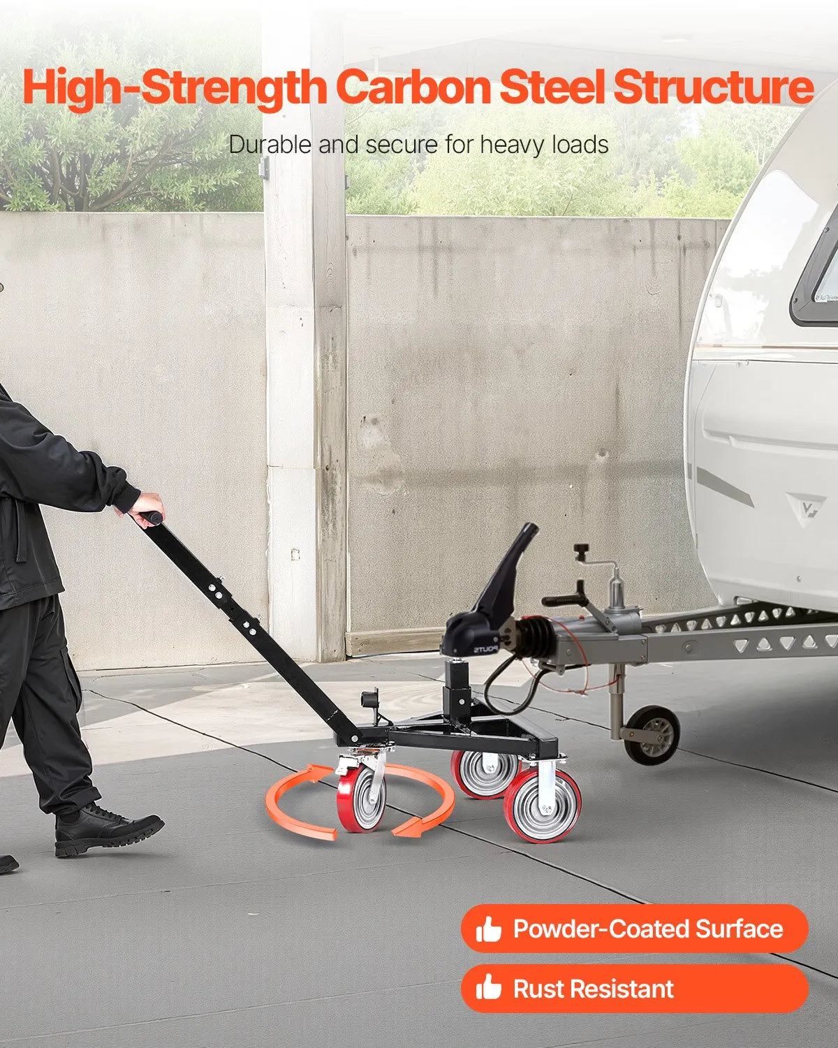 Trailer Dolly 3500lbs Tongue Weight Capacity 18 and 22 inch Height Adjustable