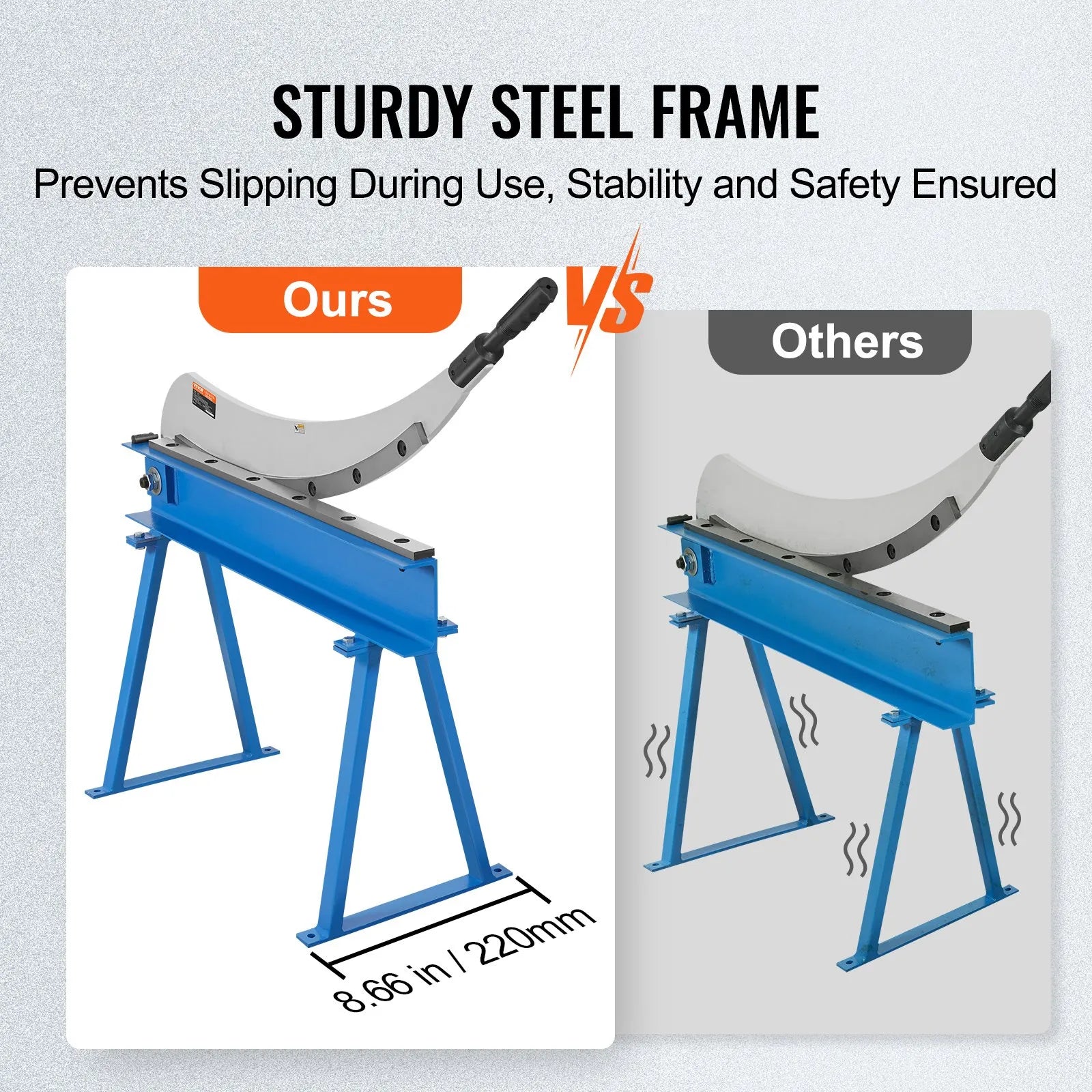 VEVOR 32" Manual Hand Plate Shear for Metal Sheet Processing, Benchtop Cutter with Q235 Material, for Crafts Thick Steel Crafting, Heavy Duty Roll Press Machine for Builders, DIY Enthusiasts