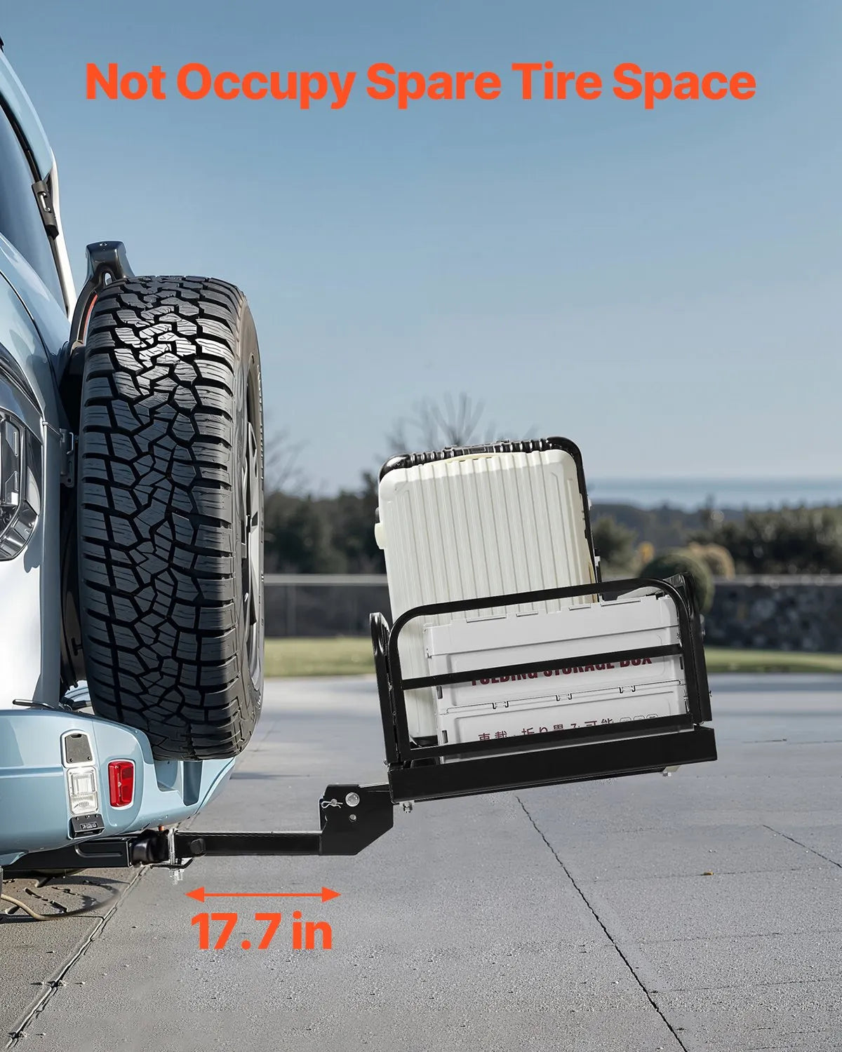 VEVOR 500 lbs Hitch Cargo Carrier Folding Hitch Cargo Carrier for 2" Receiver