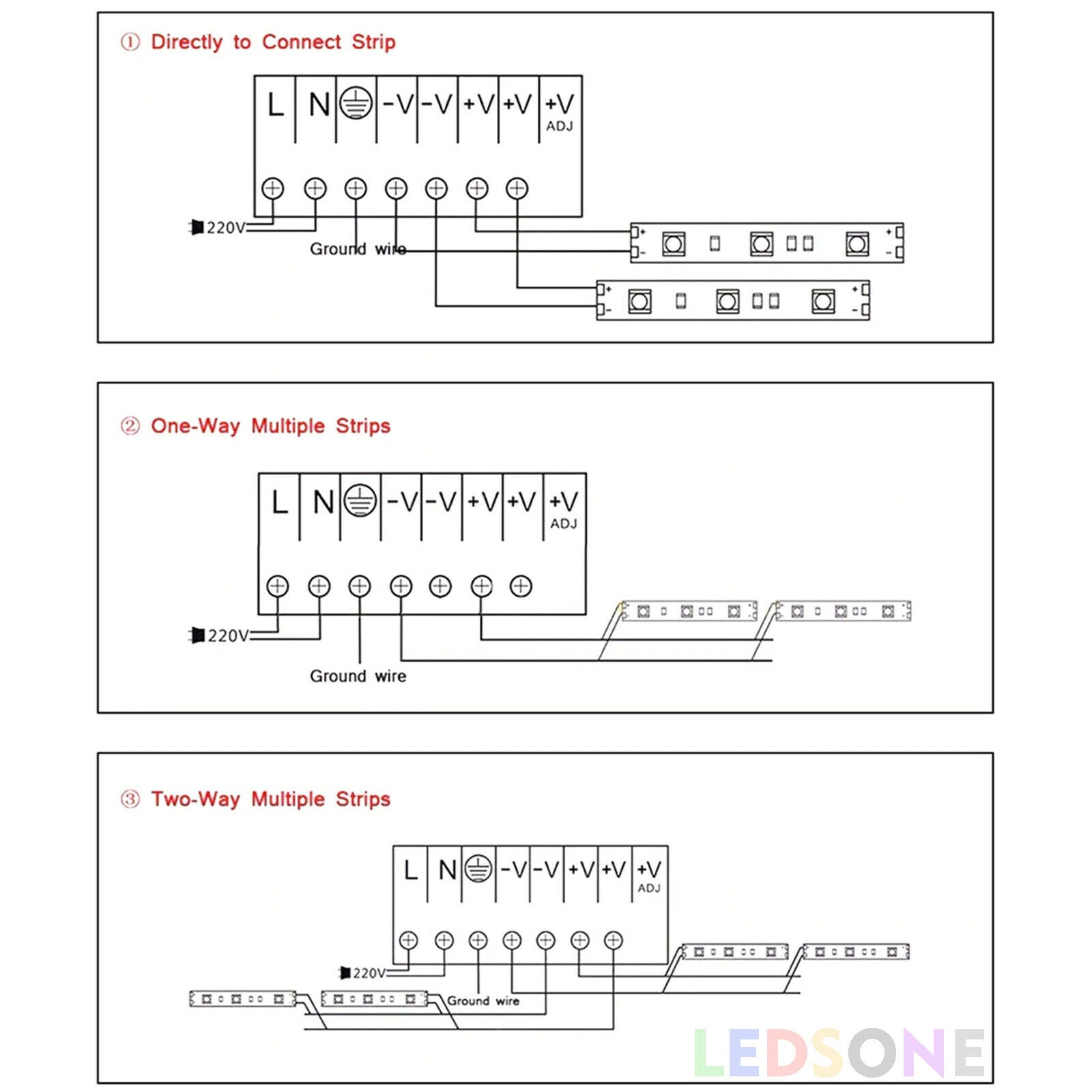 LED Driver Power Supply Transformer Universal Regulated Switching 5v 38A Driver for LED Strip CCTV - 1691