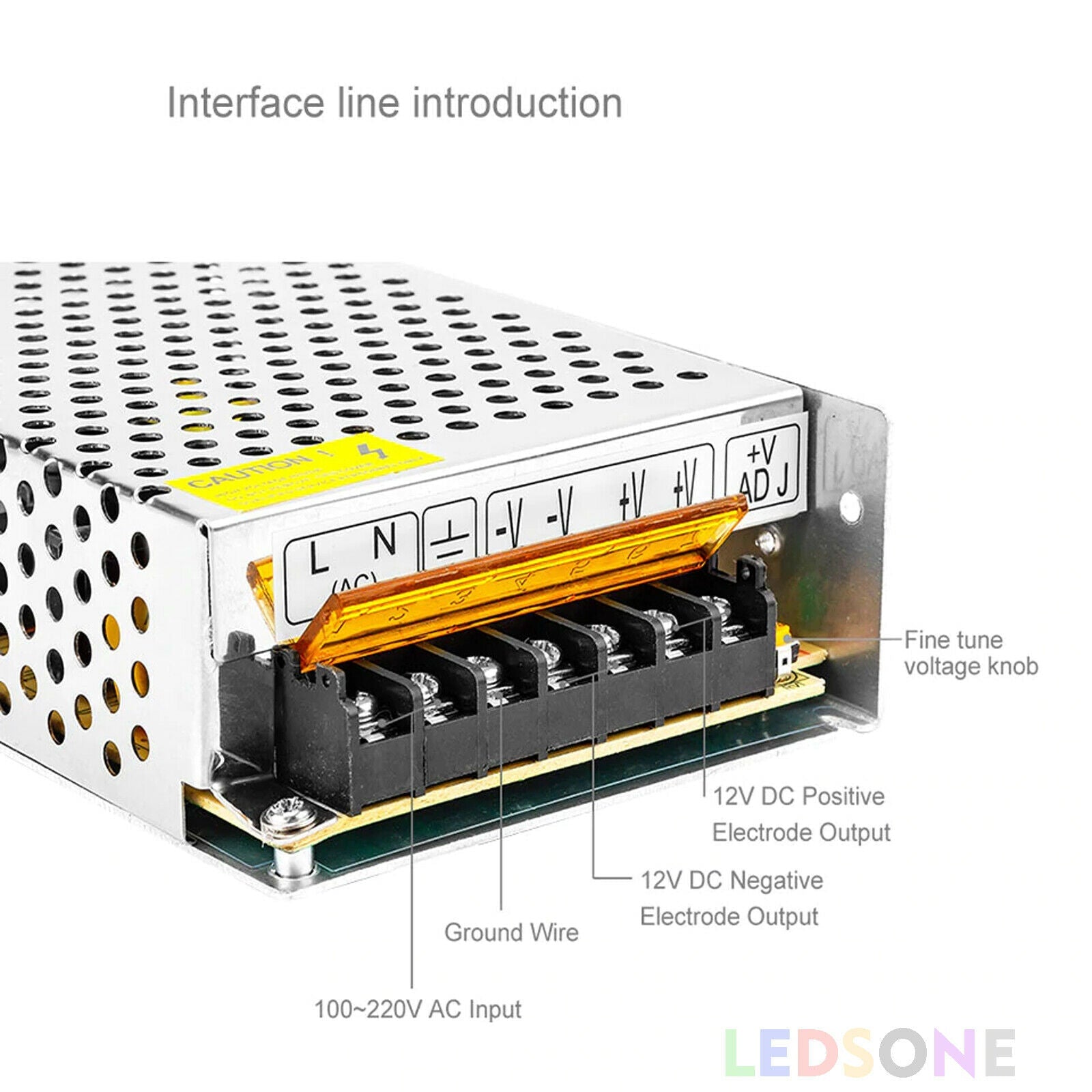 LED Driver Power Supply Transformer Universal Regulated Switching 5v 38A Driver for LED Strip CCTV - 1691