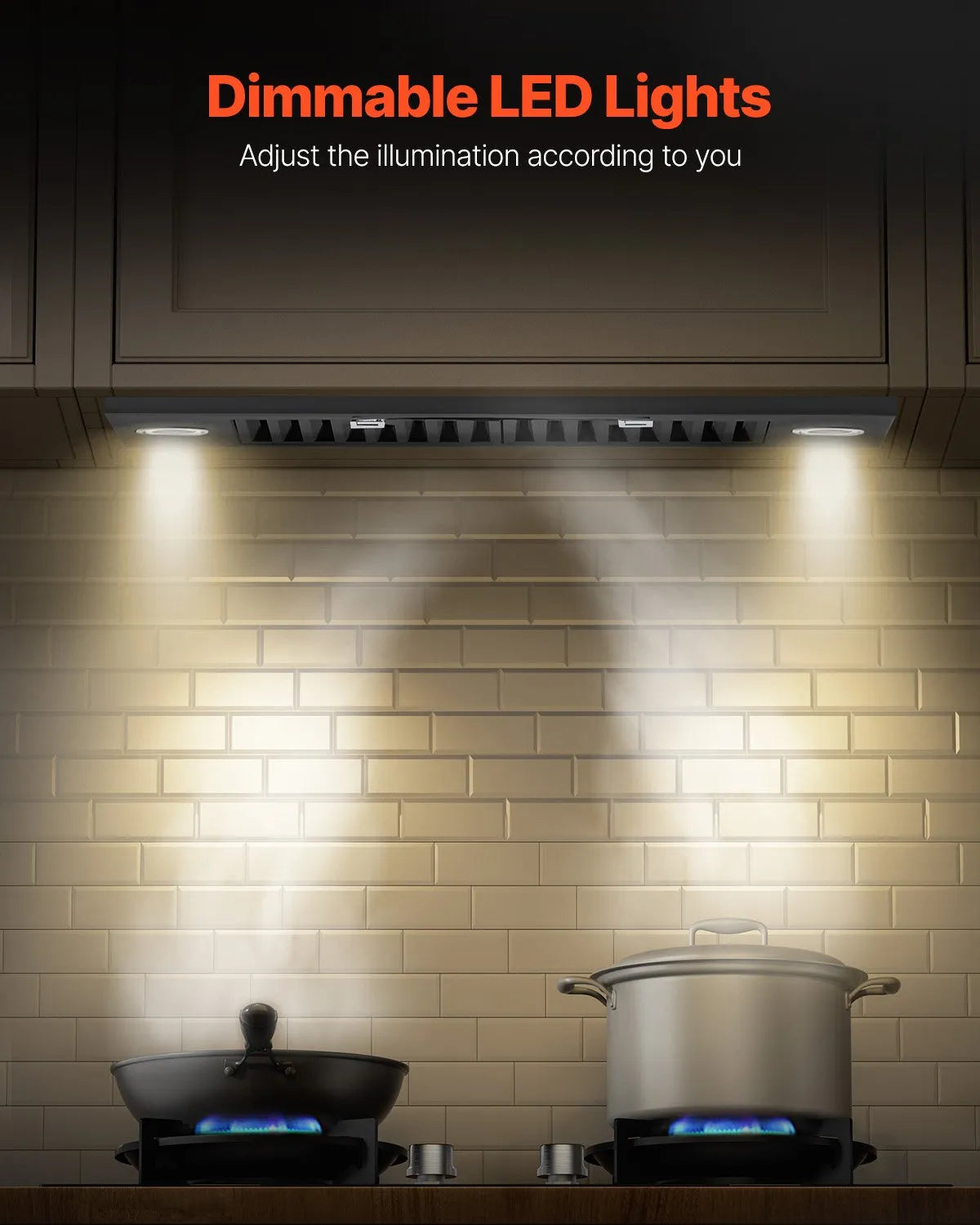 30in Built-in Range Hood Insert Vent Hood 800CFM Gesture & Touch Control