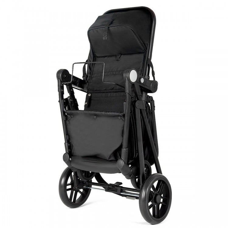 2 in 1 Foldable Pushchair Newborn Infant Baby Stroller-Black