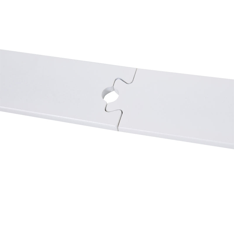 6FT Sliding Barn Door Track Kit, Heavy Duty Barn Door Hardware Kit, Fit 36" Wide Door Panel (T Shape), White