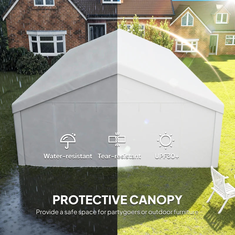 20' x 40' Party Tent, Outdoor Canopy Tent with 12 Removable Window Sidewalls for Parties, Wedding, Events, BBQ