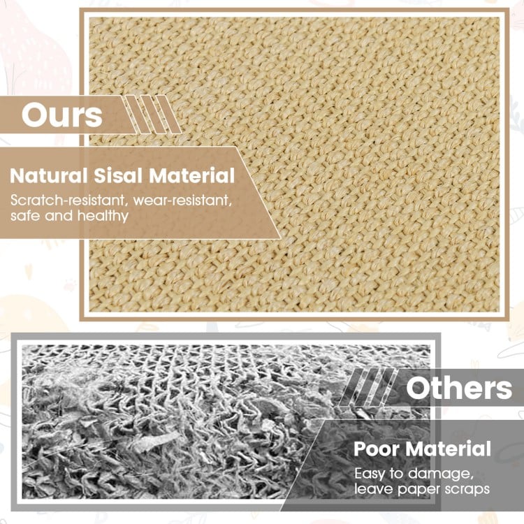 24 x 16 Inch 6-Piece Cat Scratcher Mat Set