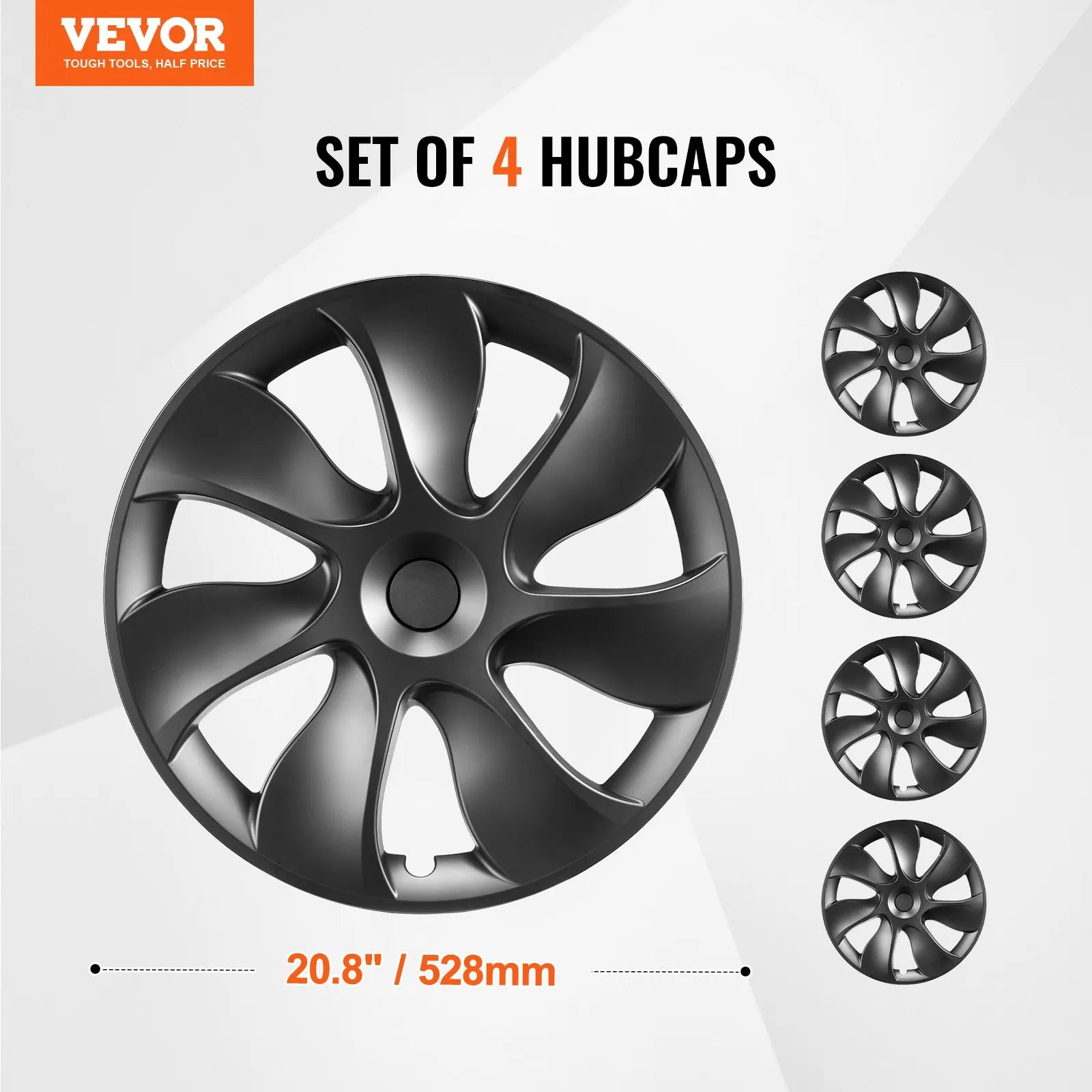 VEVOR 19" Wheel Rim Cover for 2021-2023 Model Y Hubcap with Valve Nozzle Hole