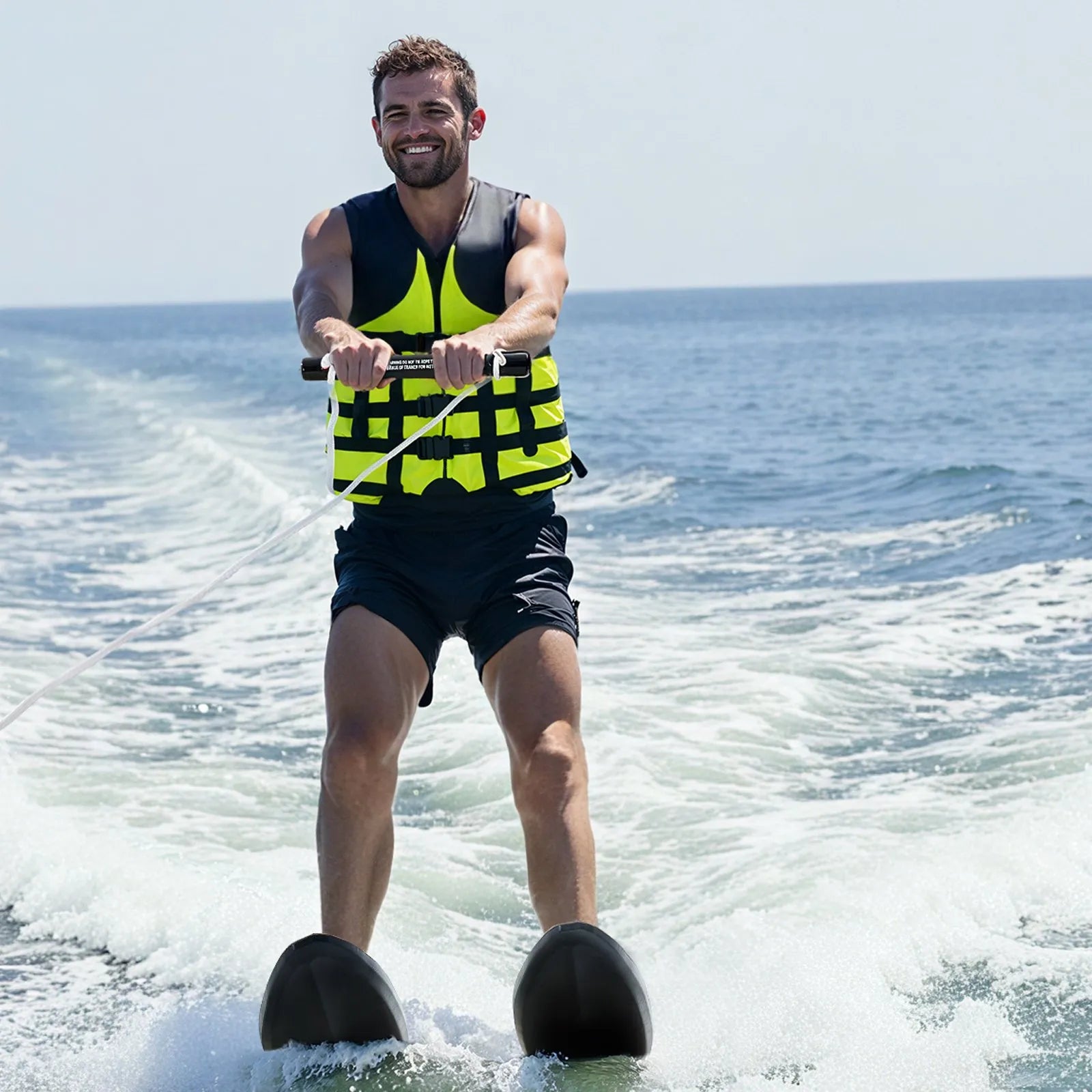 VEVOR 59-inch Water Skis Combo Adults Water Skis with X-7 Adjustable Bindings