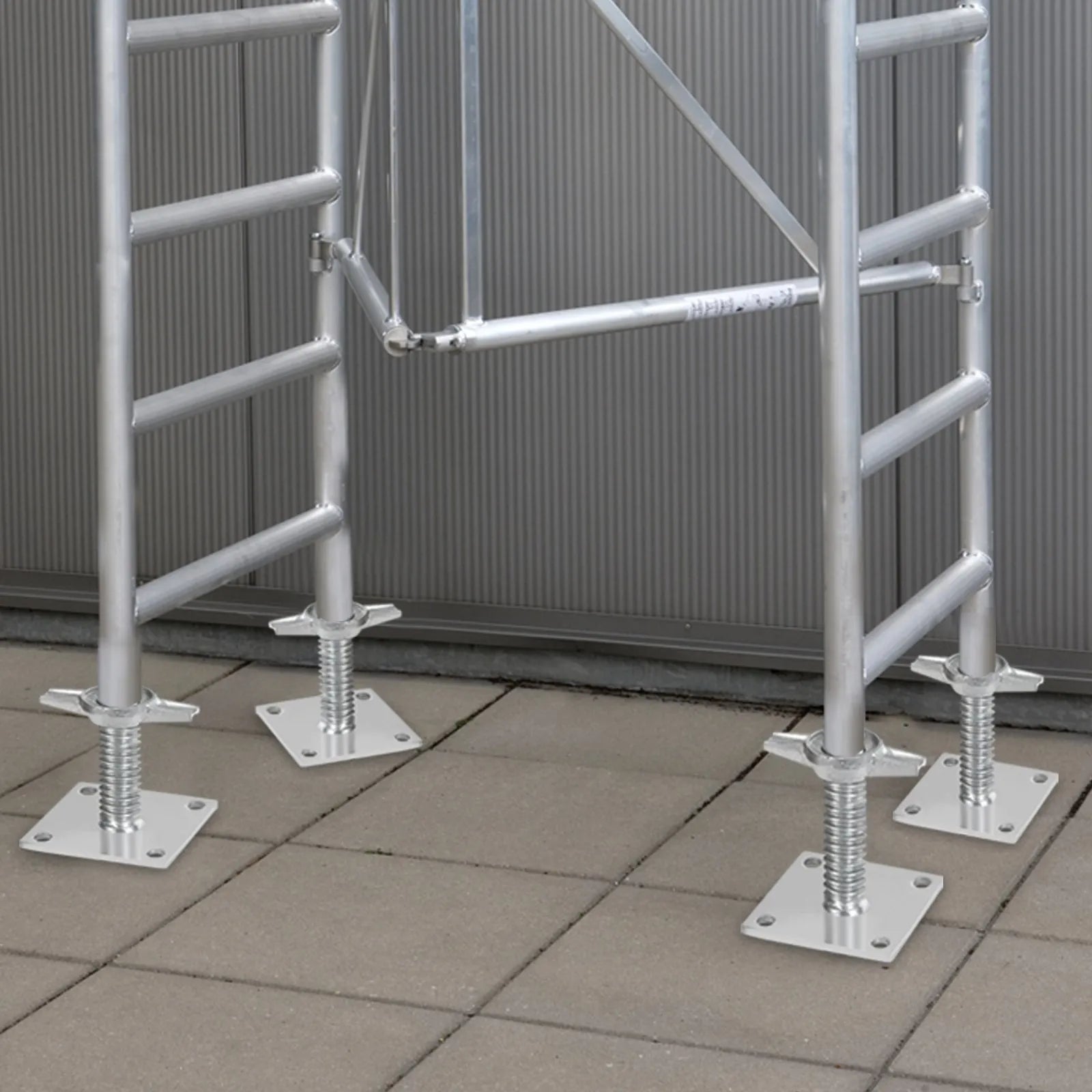 VEVOR 4-Pack Adjustable Leveling Jacks Solid Screw for Baker-Style Scaffolding