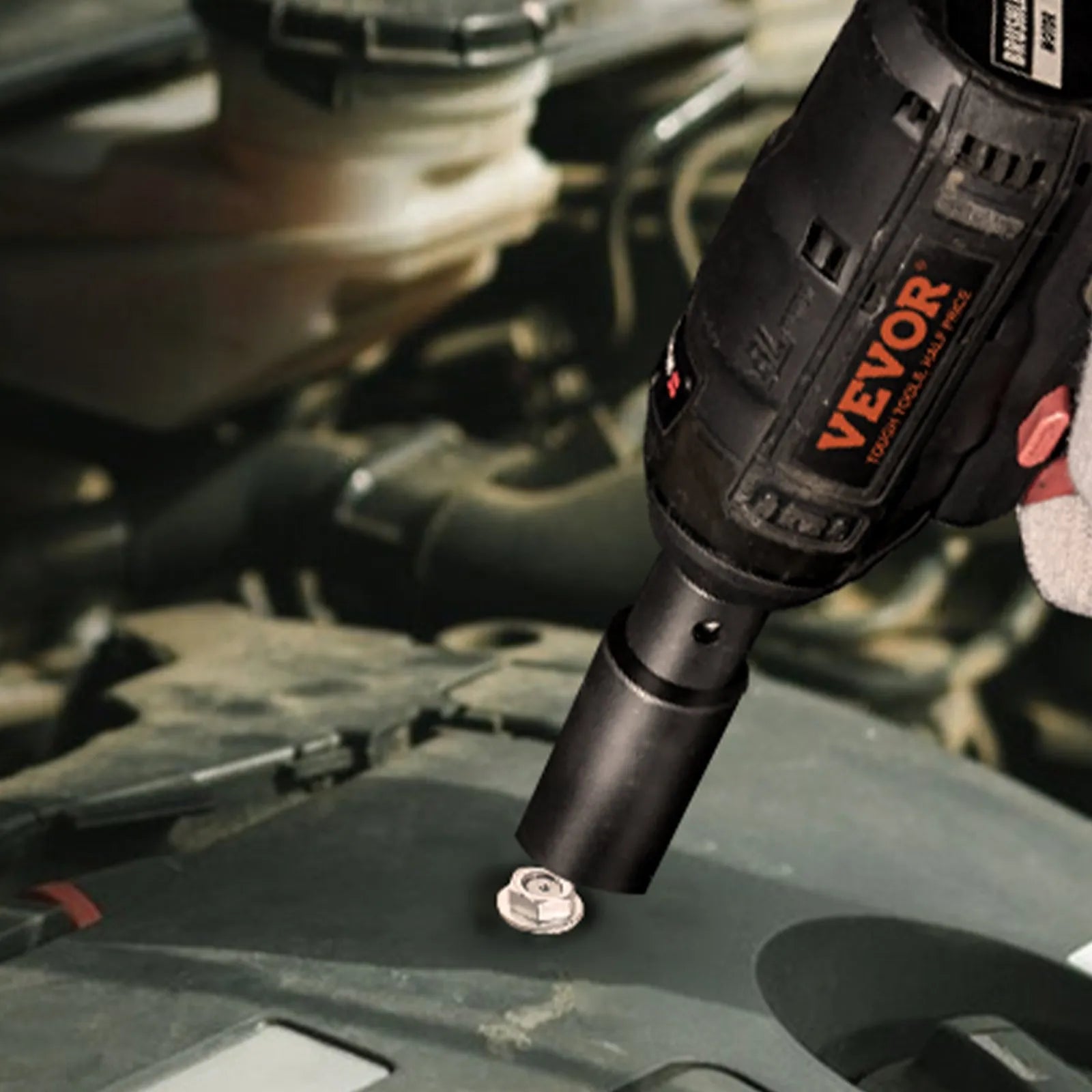 VEVOR 3/8" Drive Impact Socket Set, 48 Piece Socket Set SAE 5/16" -3/4" and Metric 8-22mm, 6 Point Cr-V Alloy Steel for Auto Repair, Easy-to-Read Markings, Rugged Construction, Includes Storage Case