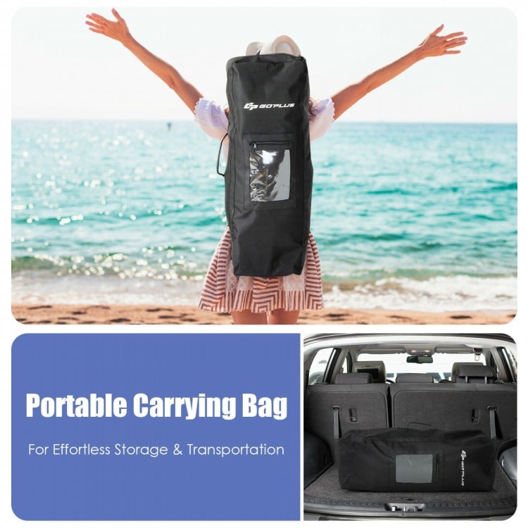 10.6 Feet Inflatable Adjustable Paddle Board with Carry Bag-M