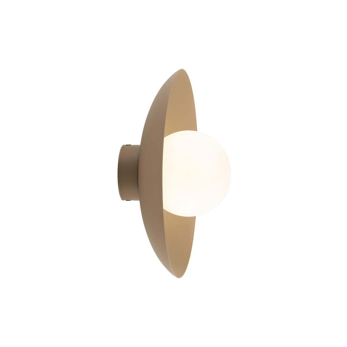 SLATE Opal Glass Wall Sconce & Flush Mount for Bedroom, Hallway & Kitchen