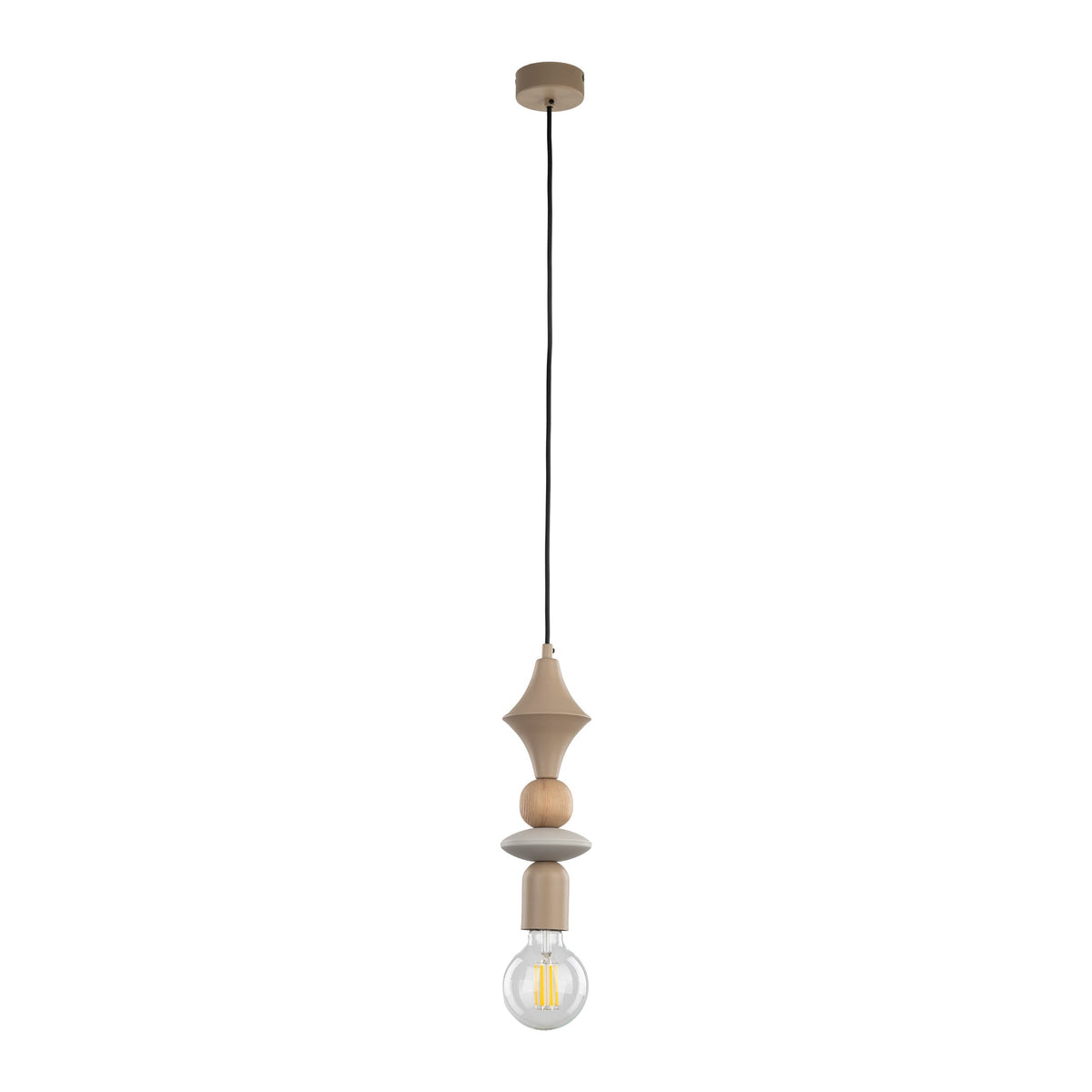 TOWER Beige Scandinavian Pendant Lamp