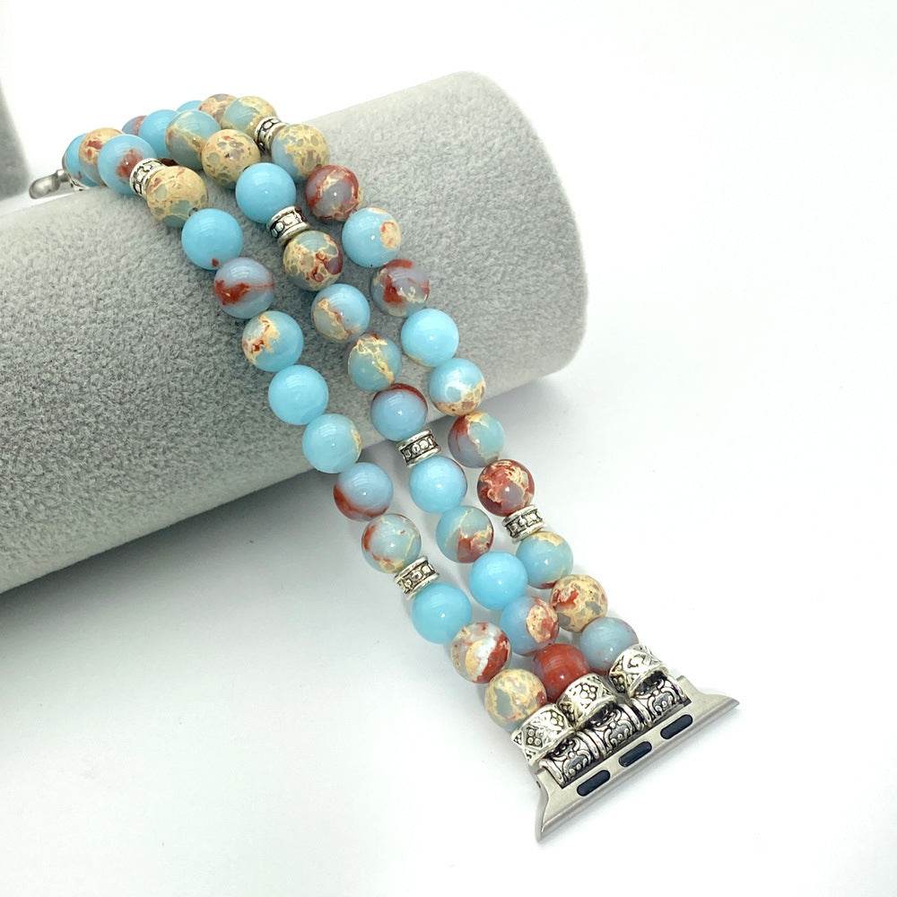 Simple And Versatile Beaded Bracelet smart watch strap 
