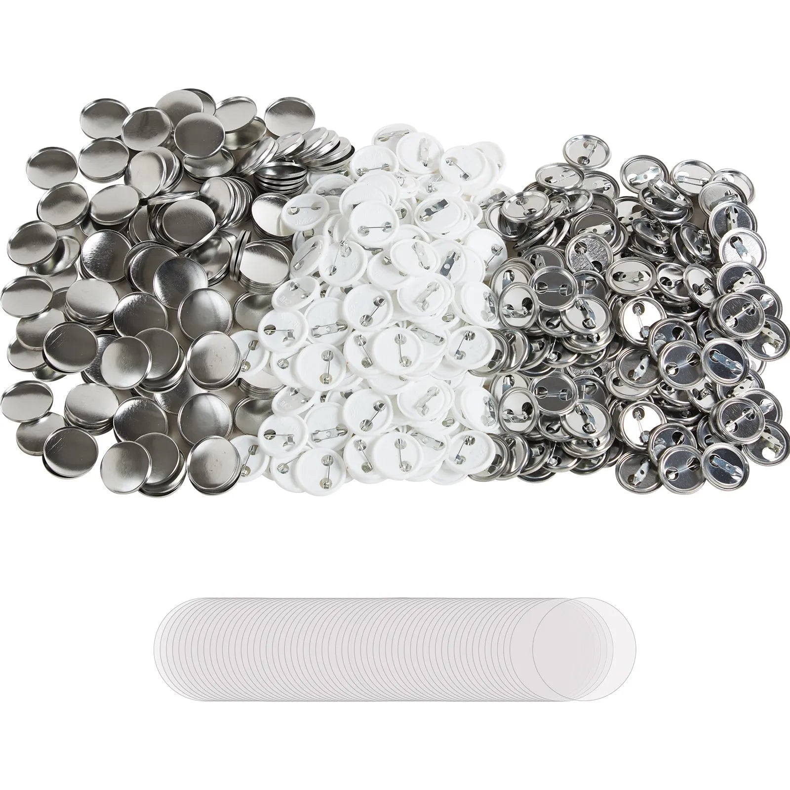 VEVOR 1" 25mm Button Badge Parts Supplies for Button Maker Machine 500 Sets