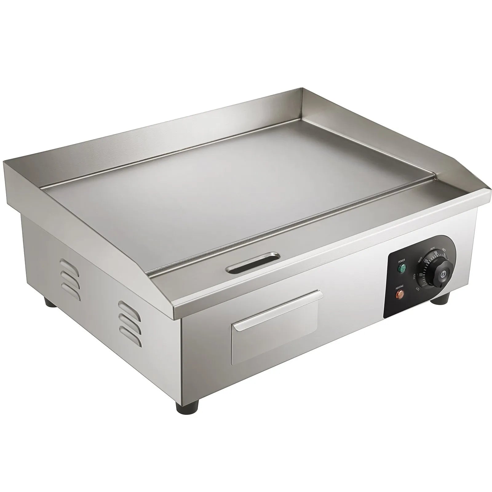 VEVOR 1600W 21" Commercial Electric Countertop Griddle Flat Top Grill Hot Plate