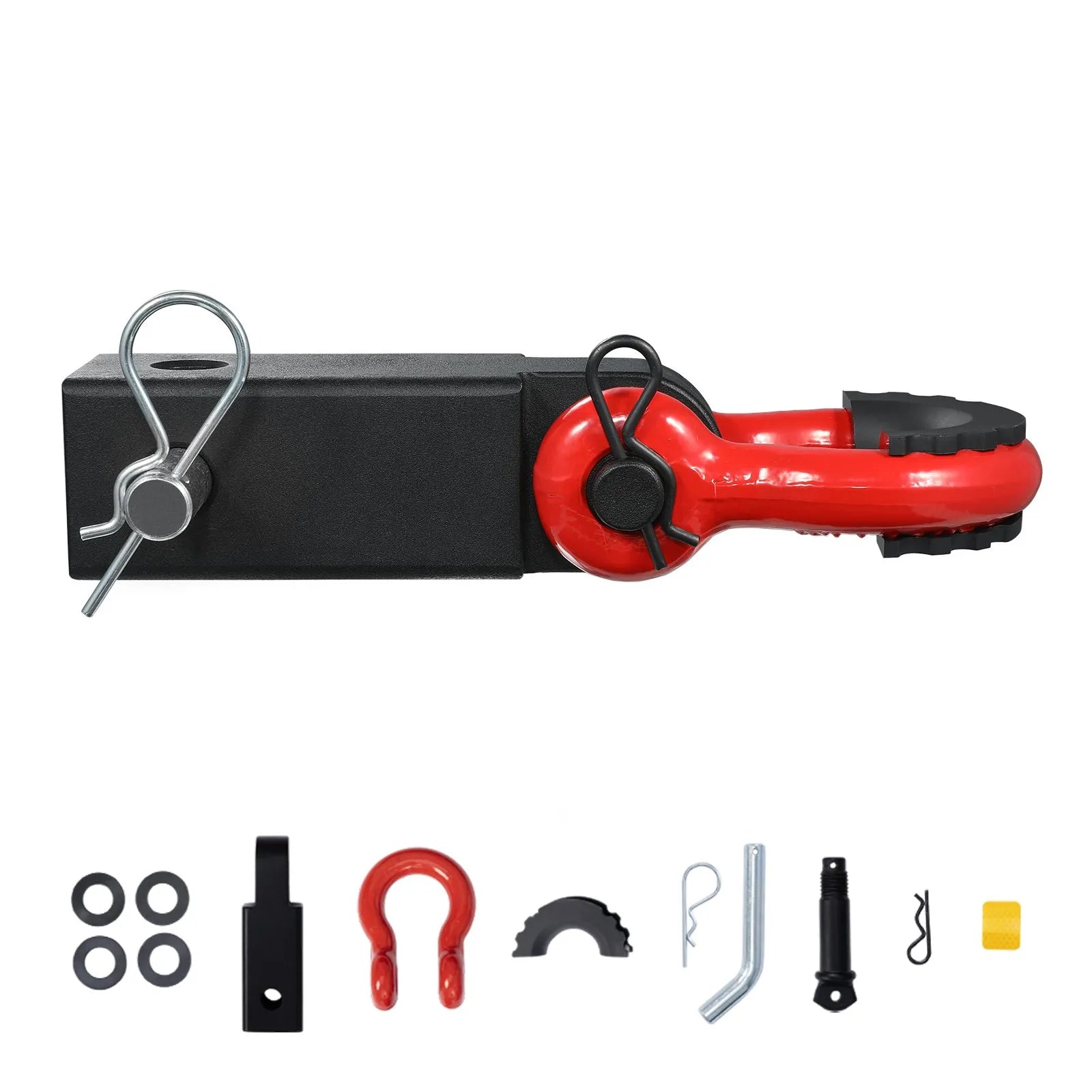 VEVOR 2" Trailer Shackle Hitch Receiver D-Ring Recovery for Truck Jeep 52900 lbs