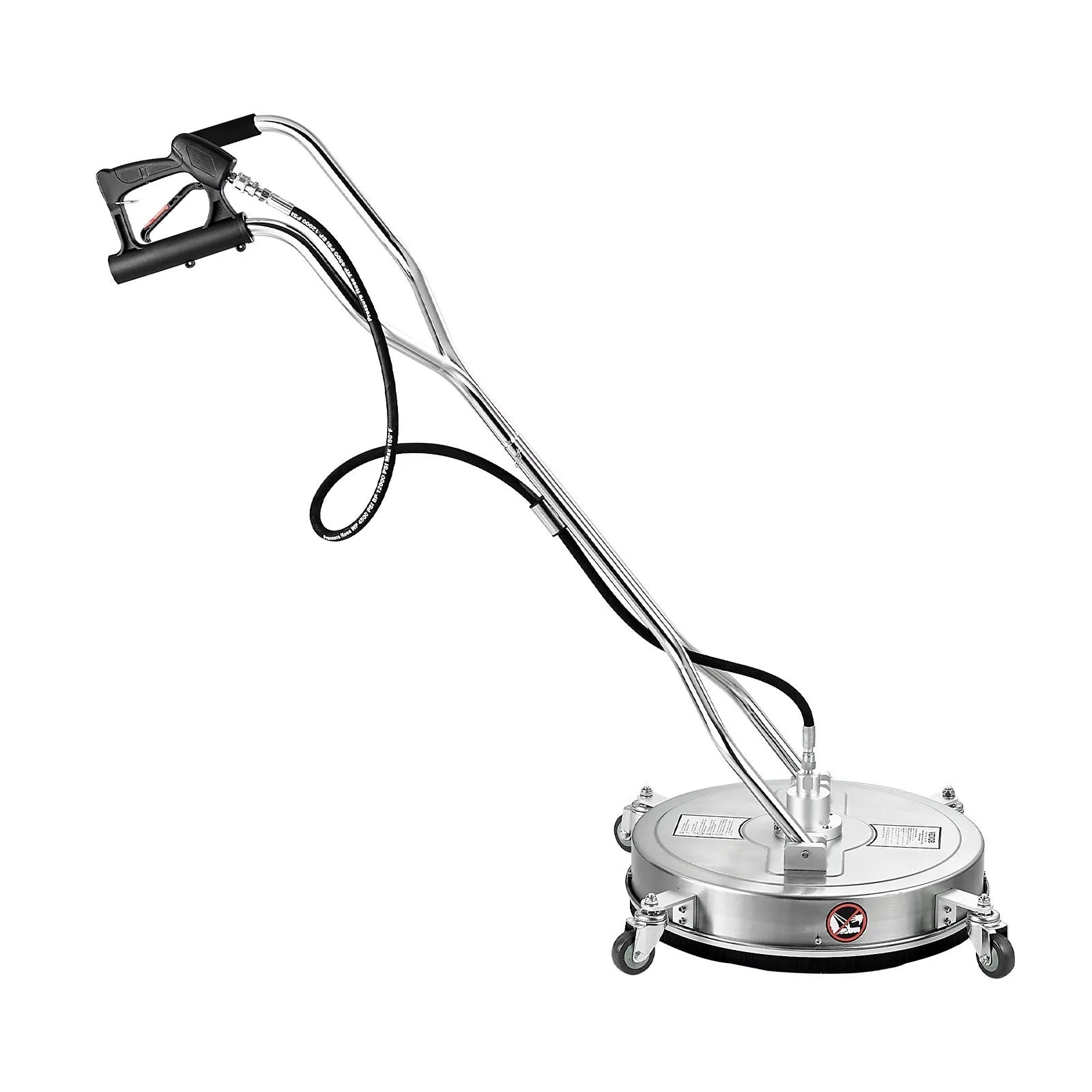 VEVOR 21" Pressure Washer Surface Cleaner 4 Wheels Dual Handle 4000 Max PSI