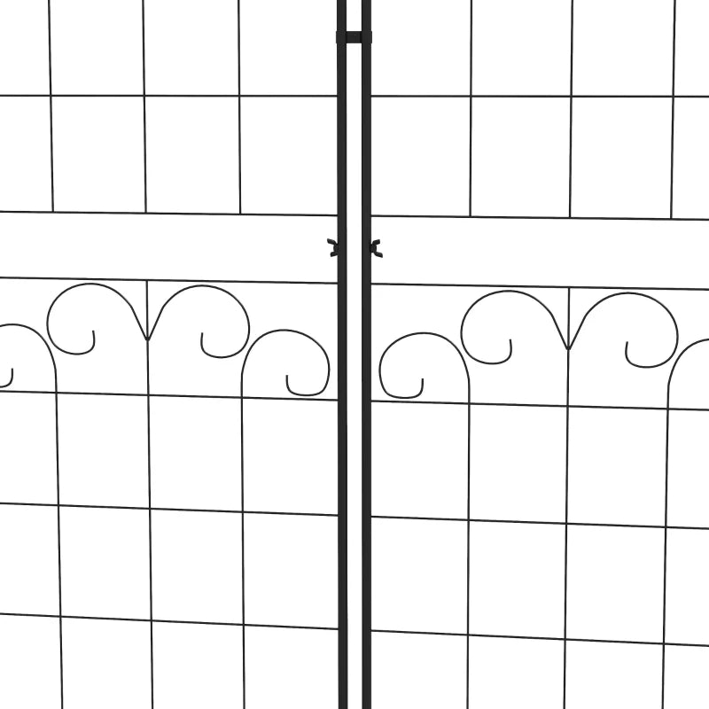 2 Pcs Garden Trellis for Climbing Plants, Outdoor Metal Trellis Plant Support Trellises for Patio, Lawn, Backyard
