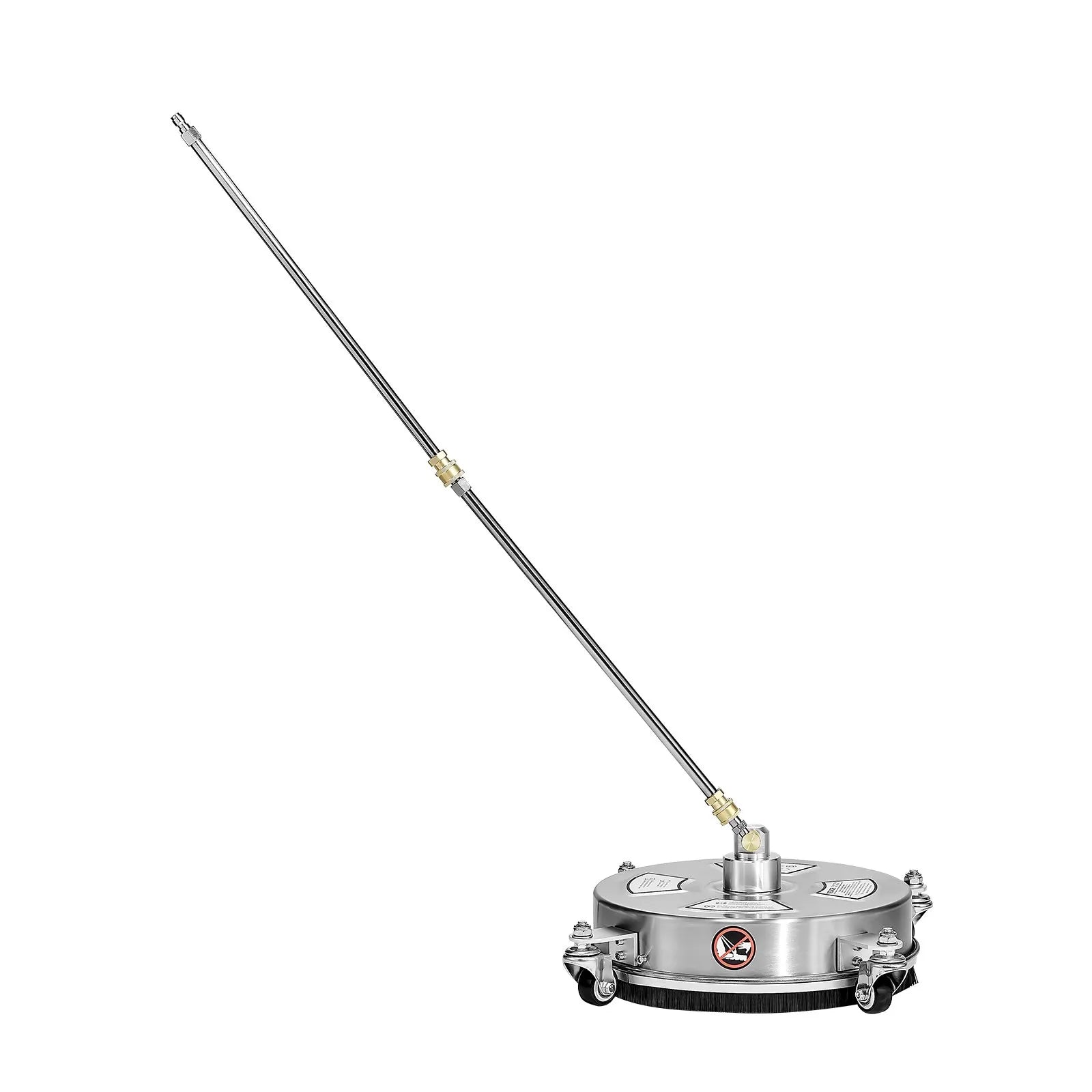 VEVOR 14" Pressure Washer Surface Cleaner 4 Wheels 4000 Max PSI 2 Extended Wands