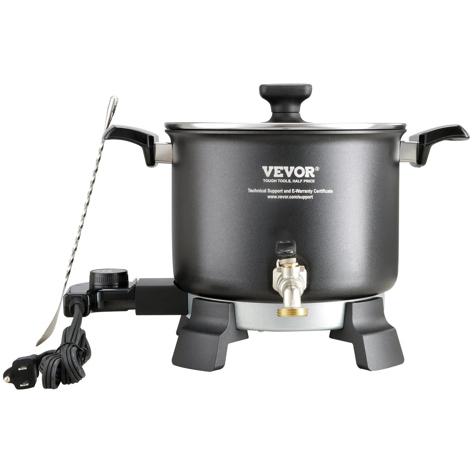 VEVOR 5 L Wax Melter for Candle Making, Large Electric Wax Melting Pot Easy Pour Spout, 4-level Temperature Control, Easy Clean for Candle Soap Cream Beauty Bulk Production Business or Home