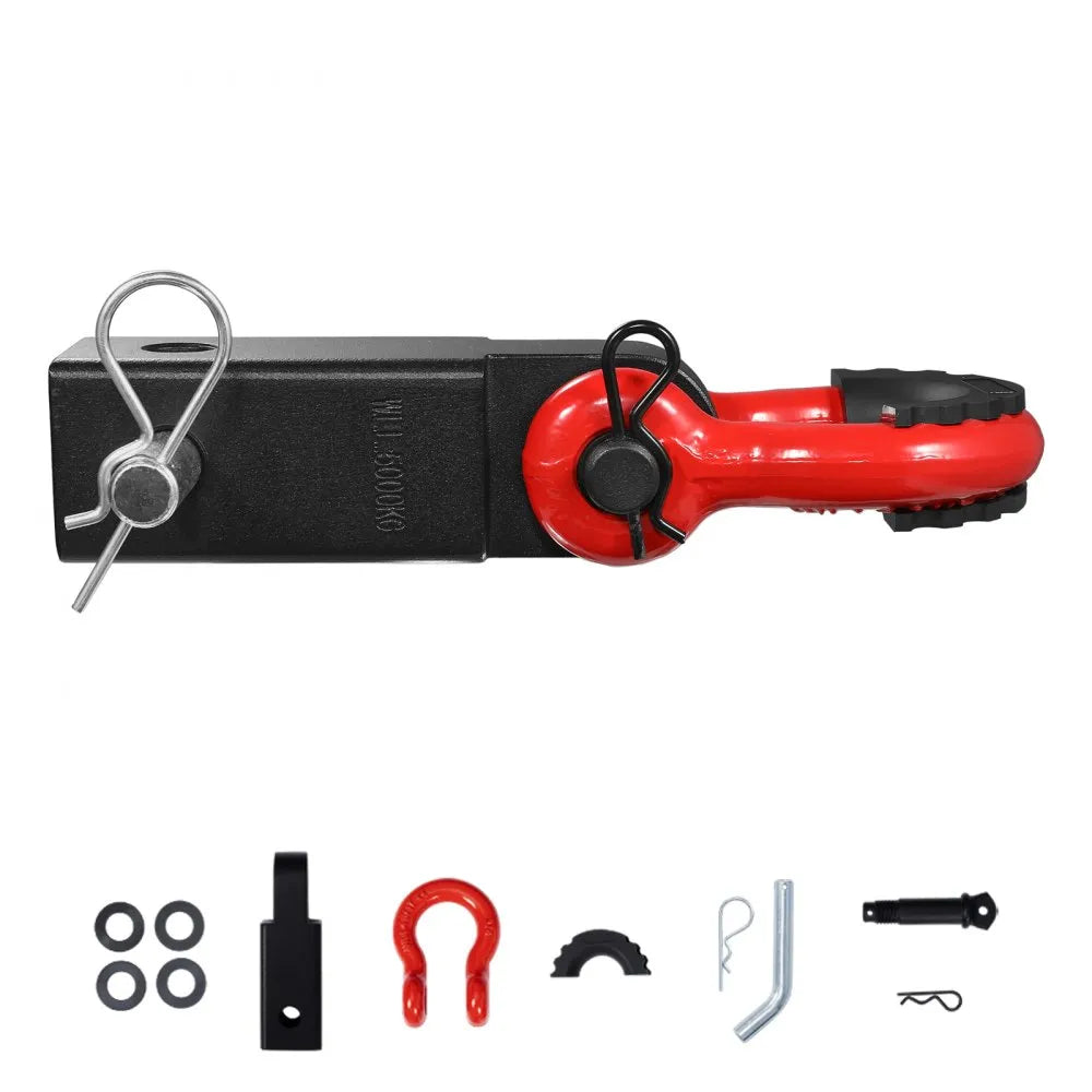 VEVOR 2" Trailer Shackle Hitch Receiver D-Ring Recovery for Truck Jeep 44100 lbs