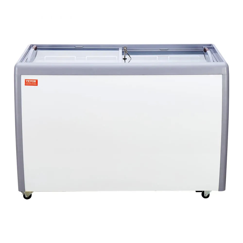 VEVOR 13.1Cu.ft Commercial Ice Cream Display Case Gelato Dipping Freezer Cabinet