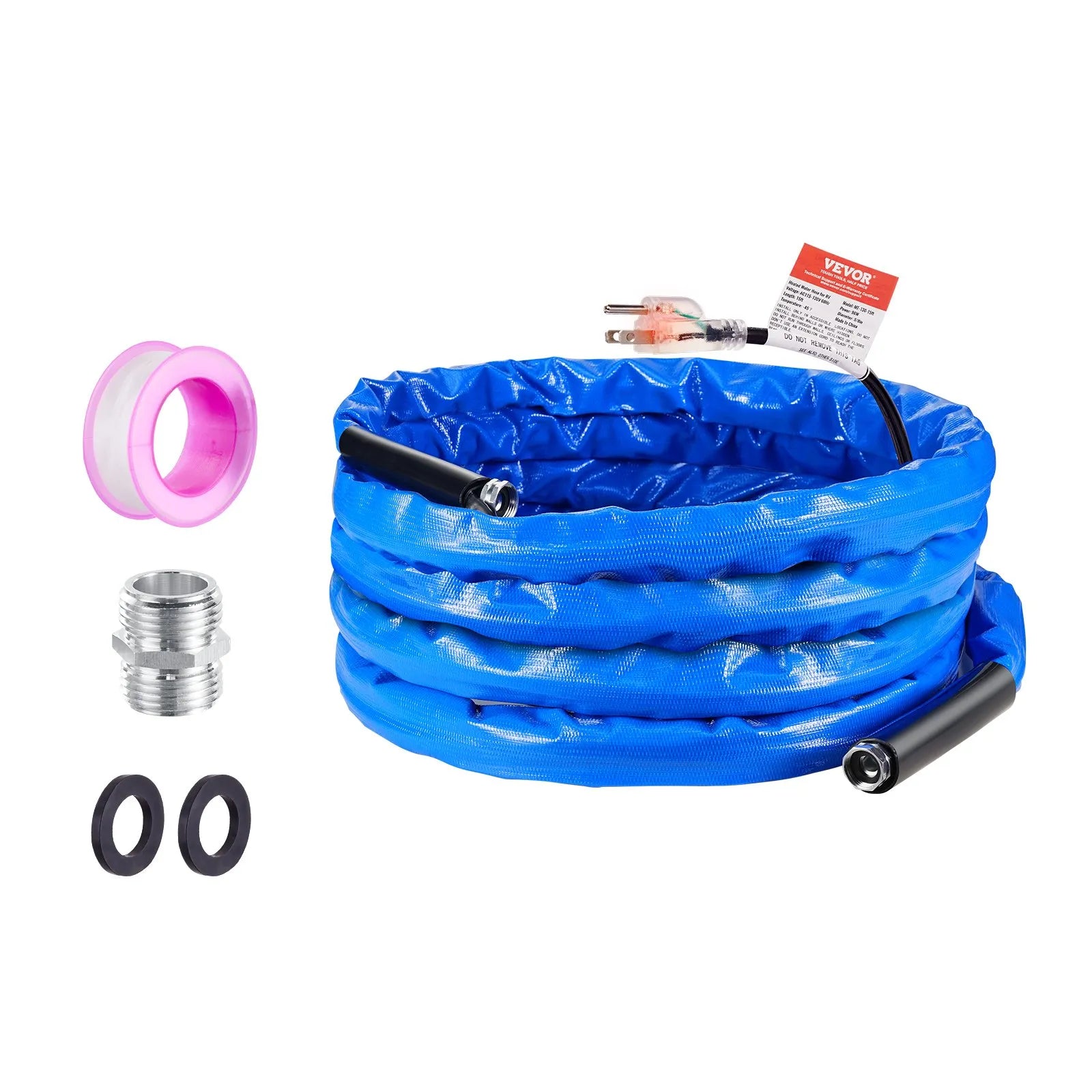 VEVOR 30ft Heated Water Hose for RV -45℉ Antifreeze Heated Drinking Water Hose