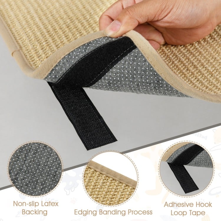16 x 12 Inch 6-Piece Cat Scratcher Mat Set