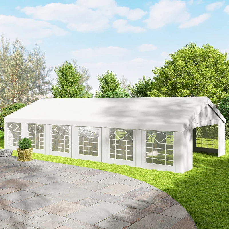 20' x 40' Party Tent, Outdoor Canopy Tent with 12 Removable Window Sidewalls for Parties, Wedding, Events, BBQ
