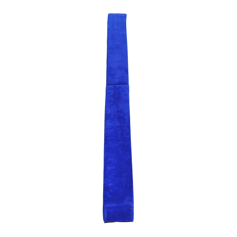 Soozier 7ft Folding Balance Beam, Gymnastics Beam with Wood Core, Blue