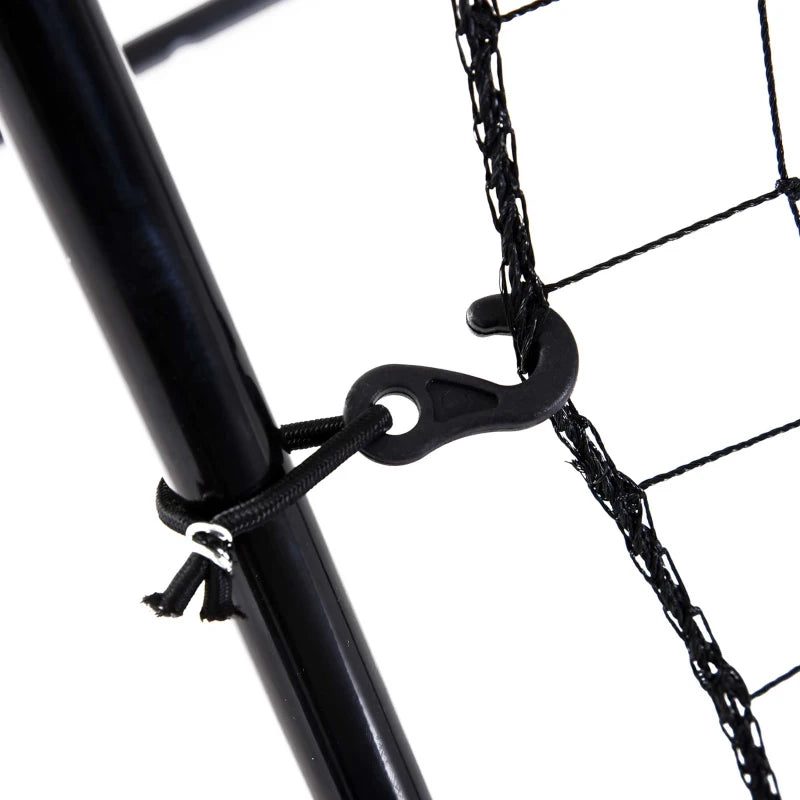 Soozier 4 x 5.7ft Volleyball Rebounder Net with Strike Zone, Baseball Lacrosse Training Net for Pitching and Fielding