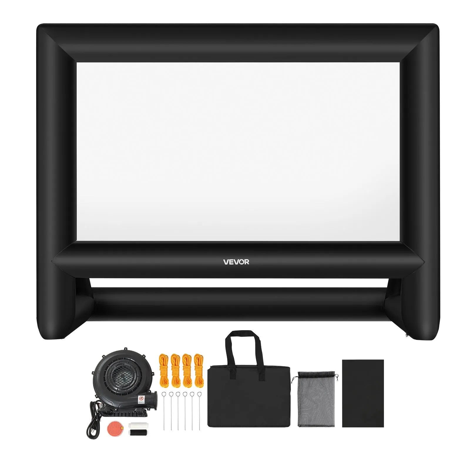 VEVOR 20 ft Inflatable Movie Screen 16:9 600D Movie Projection with Portable Bag