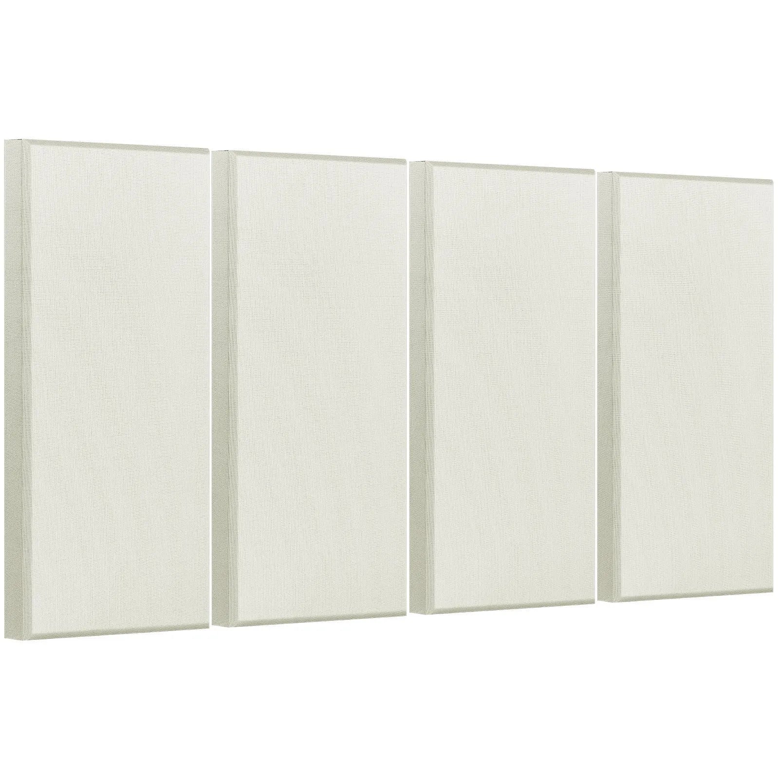 VEVOR 4 PCS Acoustic Wall Panels 2 in Thick 23.6 x 11.8 in Self-adhesive Beige