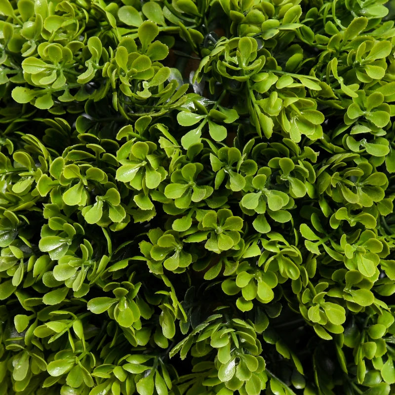 45 Inch Potted Fake Plant, Artificial Boxwood Topiary Tree, Triple Ball Tree for Indoor and Outdoor, Green