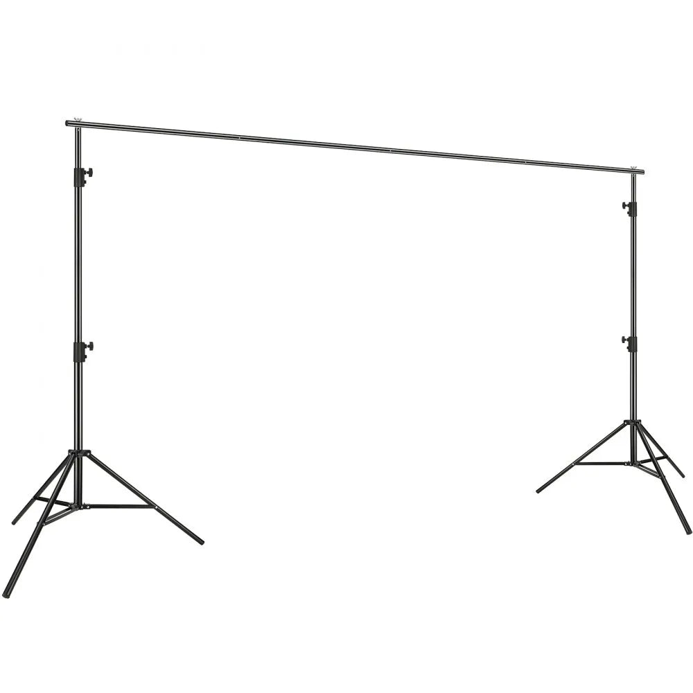 VEVOR 12 x 10 ft Heavy Duty Backdrop Stand, Height Adjustable Photography Backdrop Stand, Background Support System with 6 Clamps and A Carry Bag, for Party, Wedding, Display, Photo
