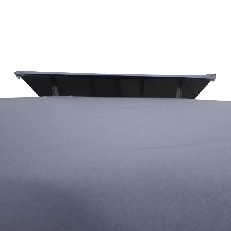 10' x 13' Outdoor Gazebo, Double Roof Patio Gazebo Canopy Shelter with Screen Decorate Corner Frame, Grey