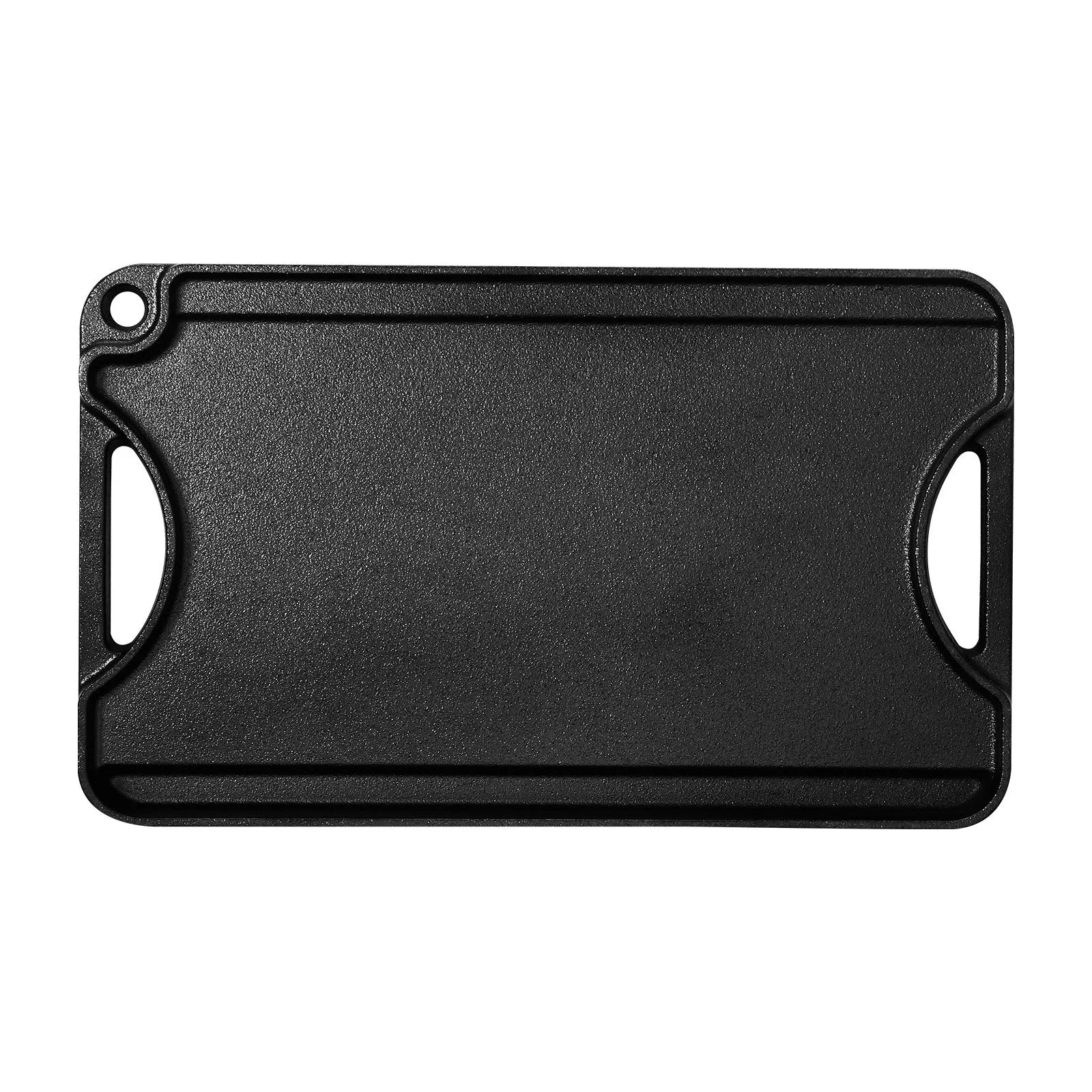 VEVOR 14x8.5 in Reversible Grill Griddle Pre-Seasoned BBQ Pan Cast Iron Black