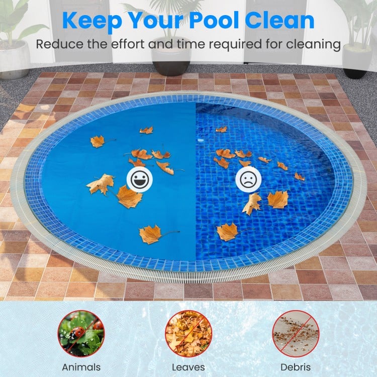 12ft x 30in Round Above Ground Swimming Pool with 12 ft Pool Cover