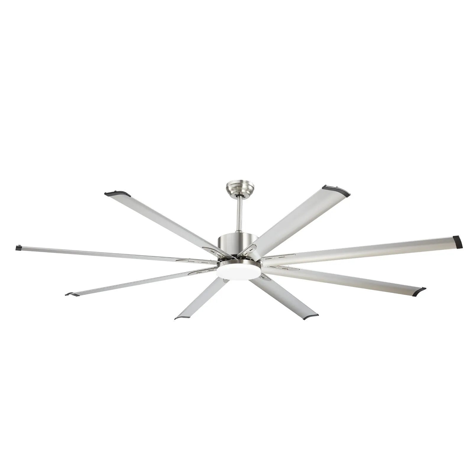 VEVOR 84" Ceiling Fan with Light Remote Control Reversible Motor Brushed Nickel