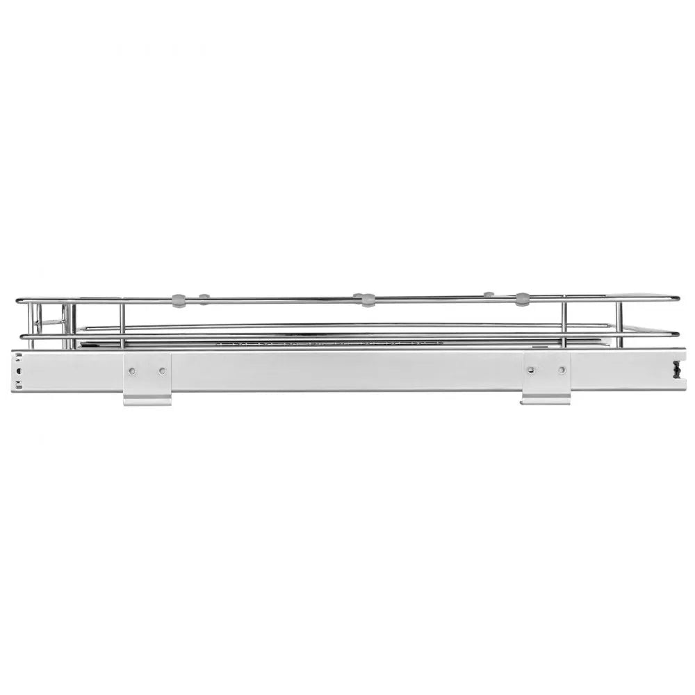 VEVOR 11"W x 21"D Pull Out Cabinet Organizer, Heavy Duty Slide Out Pantry Shelves, Chrome-Plated Steel Roll Out Drawers, Sliding Drawer Storage for Home, Inside Kitchen Cabinet, Bathroom, Under Sink