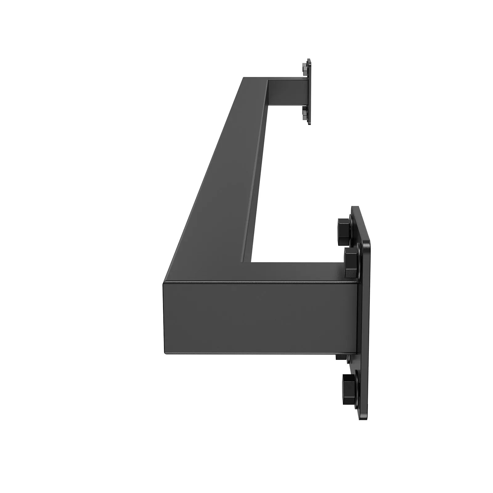 VEVOR 4ft Wall Mounted Stair Handrail Black Iron 250lbs Load Square Tube
