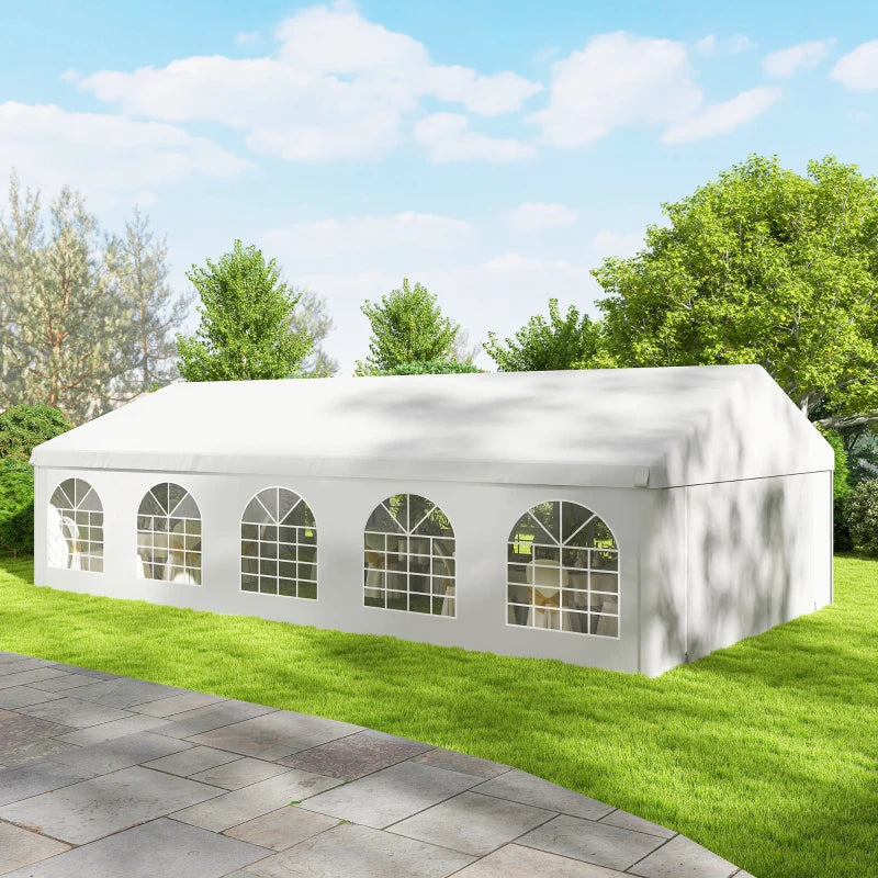 20'x33' Heavy Duty Large Party Tent & Carport with Removable Sidewalls, Portable Garage Canopy Tent, White