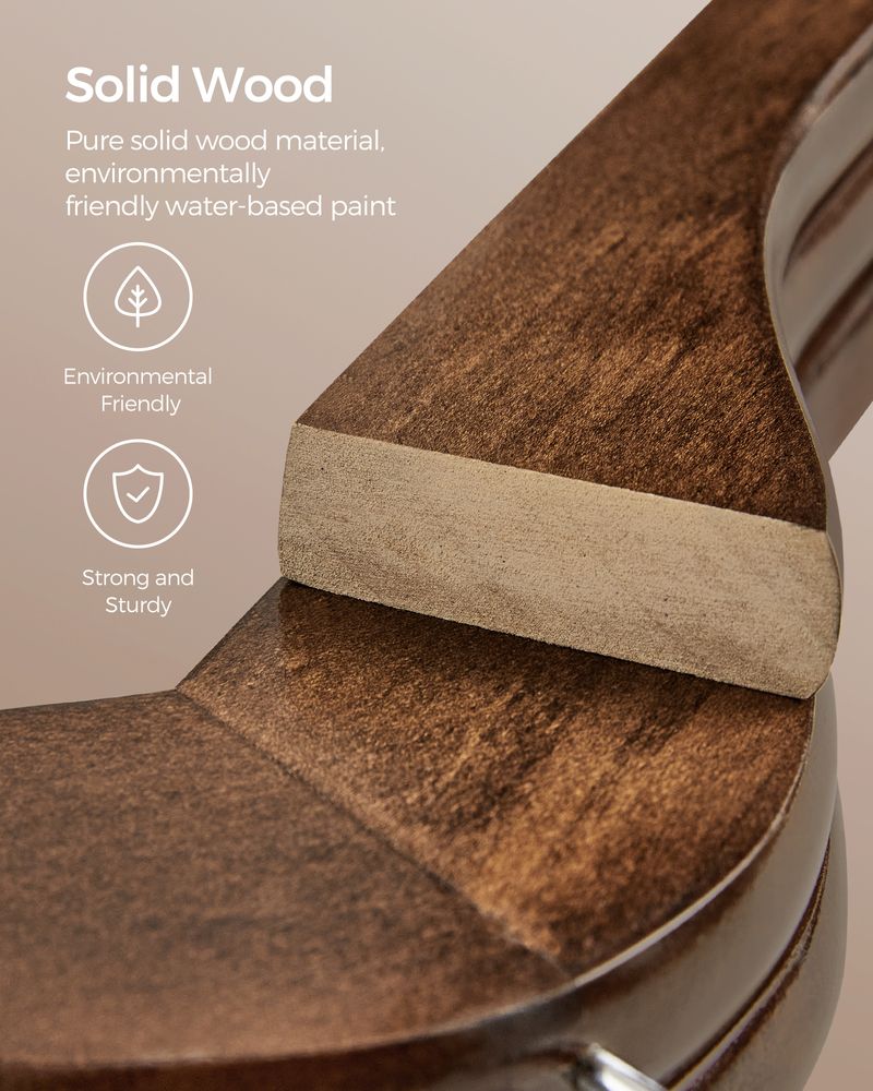 SONGMICS 20-Pack Wood Coat Hangers with Shoulder Notches 