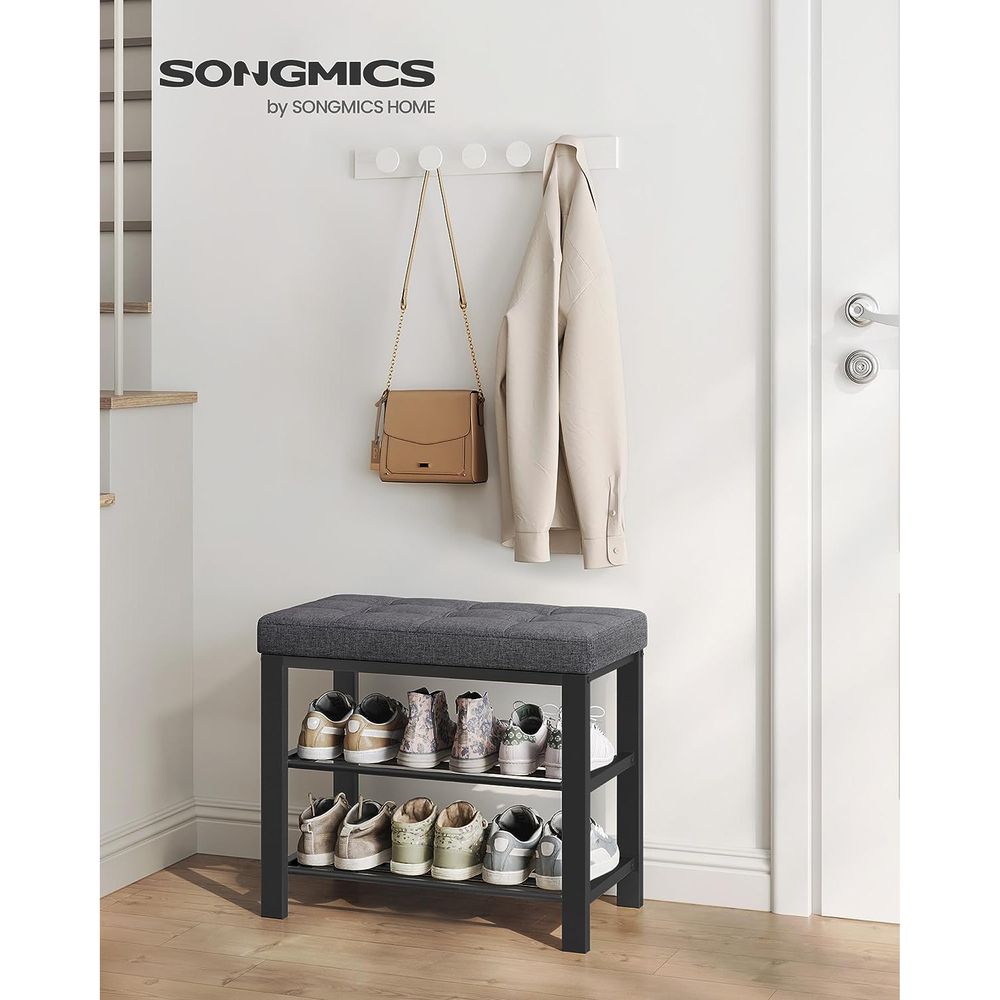 SONGMICS Shoe Bench with Cushion 