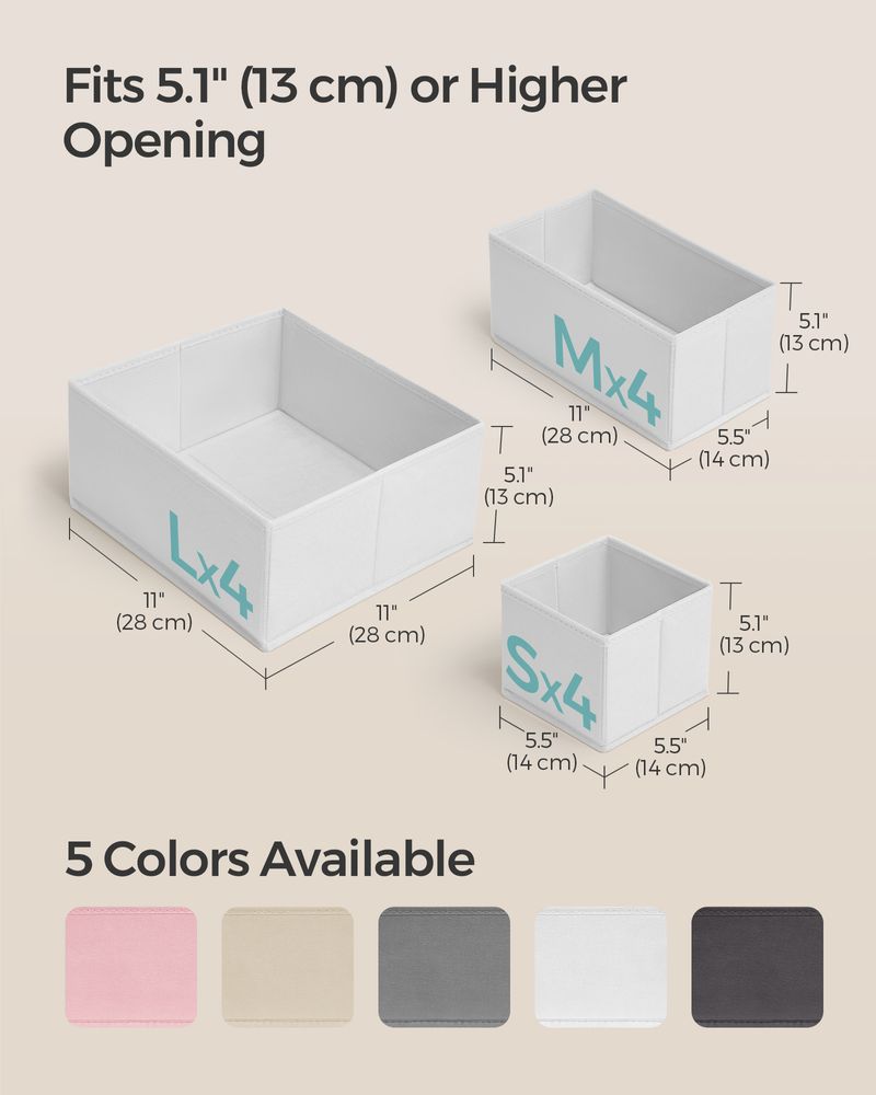SONGMICS Dresser Drawer Organizers 